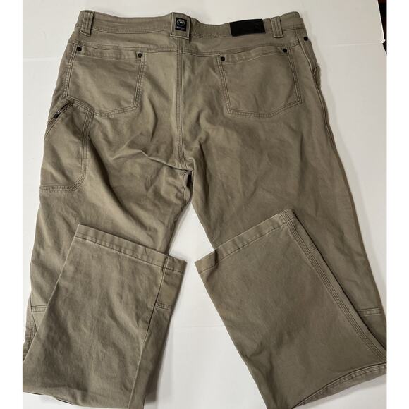 Wrangler Men’s khaki Double Knee Work‎ Pants 42x32 - Picture 4 of 8